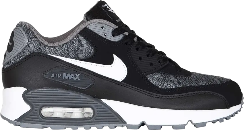  Nike Air Max 90 GS &#039;Black Cool Grey&#039;