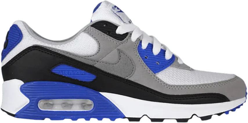  Nike Air Max 90 GS &#039;Stadium Grey Hyper Blue&#039;