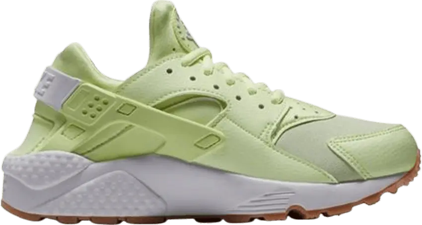  Nike Air Huarache Run Barely Volt White Gum Yellow (Women&#039;s)