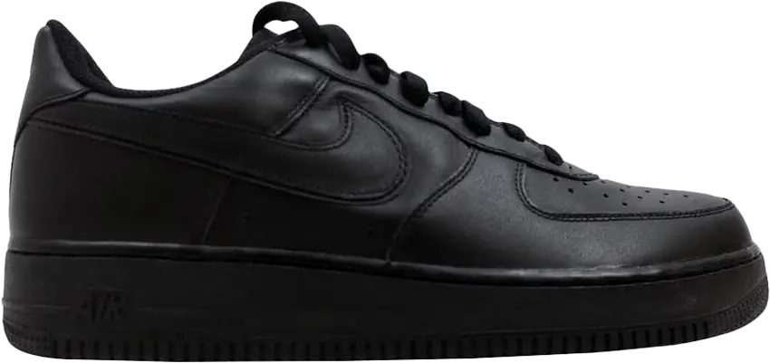  Nike Air Force 1 Black/Black (Women&#039;s)