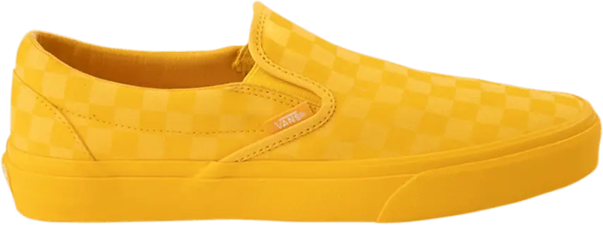  Vans Classic Slip-On &#039;Mono Checkerboard - Spectra Yellow&#039;