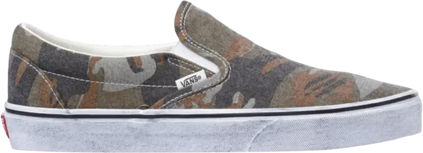 Vans Classic Slip-On &#039;Washed Camo&#039;