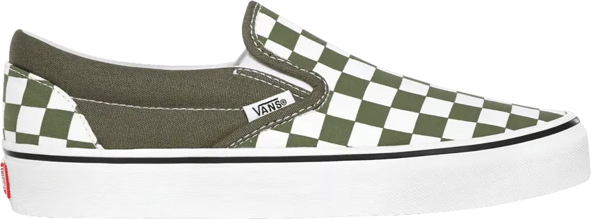  Vans Classic Slip-On &#039;Checkerboard - Grape Leaf&#039;