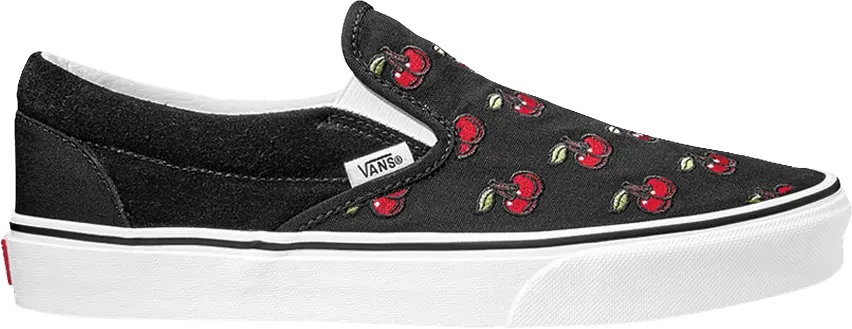  Vans Classic Slip-On Cherries Black