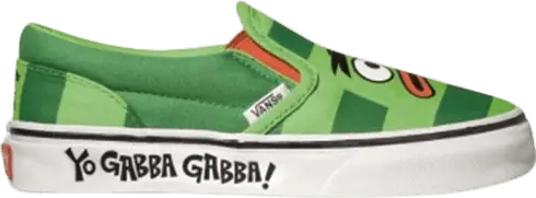  Vans Yo Gabba Gabba x Classic Slip-on Kids &#039;Brobee Face&#039;