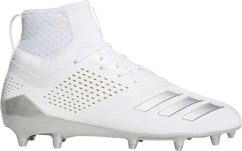  Adidas Adizero 5-Star 7.0 Lax Mid &#039;White Silver Metallic&#039;