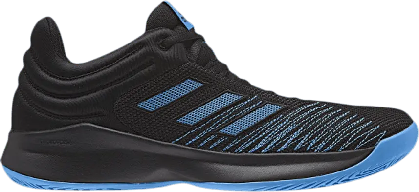  Adidas Pro Spark 2018 Low &#039;Black Bright Blue&#039;