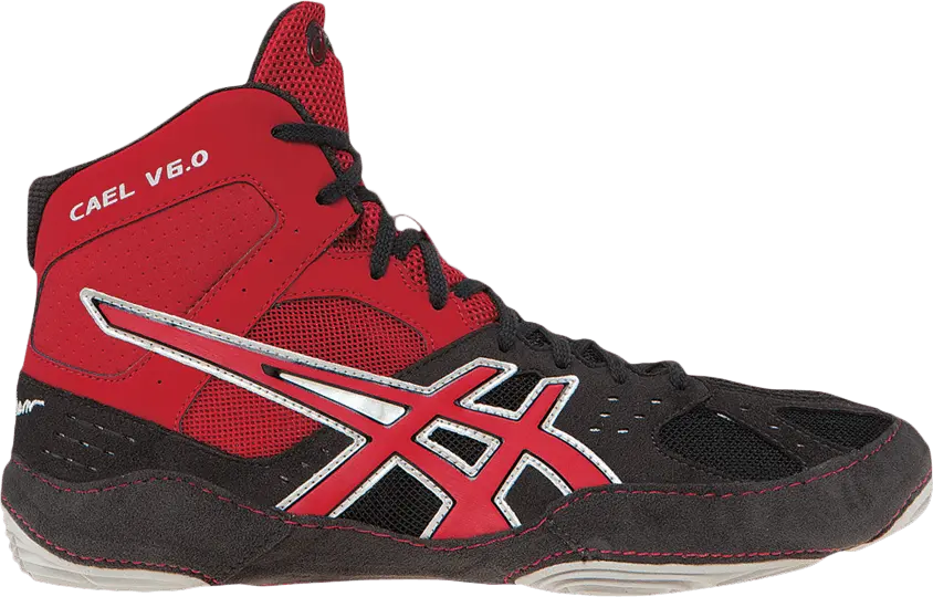 Asics Cael V6.0 &#039;Charcoal Fire Red&#039;