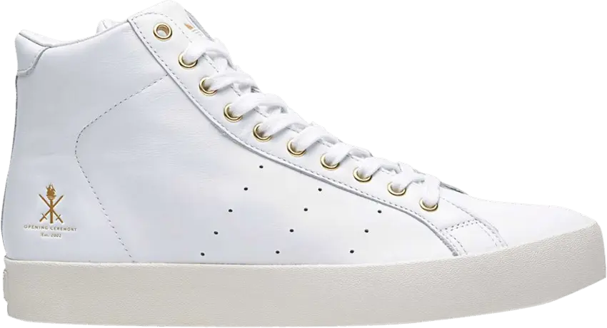  Adidas Opening Ceremony x Rod Laver Vintage High &#039;White Gold&#039;