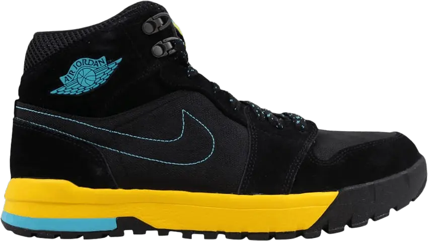  Jordan 1 Trek Black Gamma Blue Varsity Maize