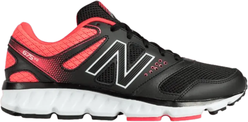 New Balance Wmns 675v2 Wide &#039;Black Neon Pink&#039;