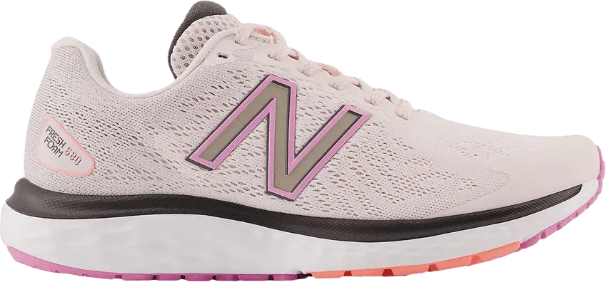  New Balance Wmns Fresh Foam 680v7 Wide &#039;Pink Gold Metallic&#039;