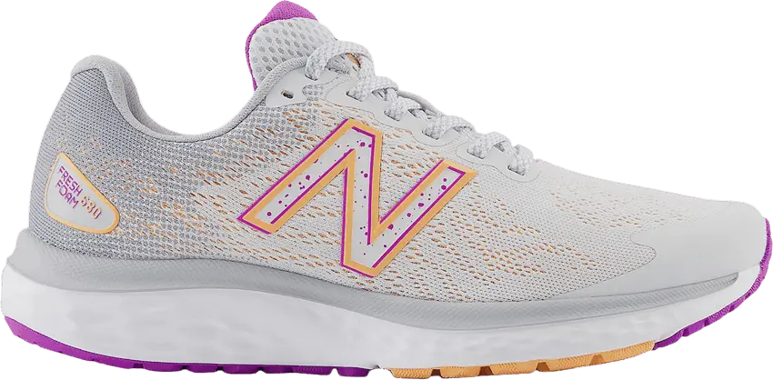  New Balance Wmns Fresh Foam 680v7 Wide &#039;Quartz Grey Solar Flare&#039;