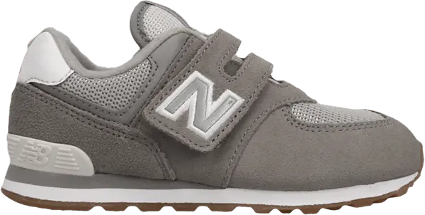  New Balance 574 Infant Wide &#039;Grey White&#039;