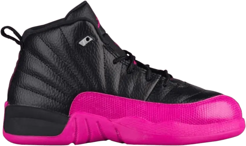  Air Jordan 12 Retro PS &#039;Black Deadly Pink&#039;