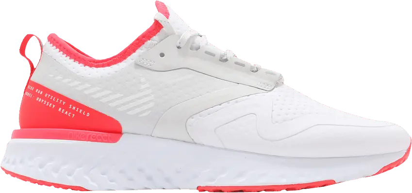  Nike Wmns Odyssey React 2 Shield &#039;White Laser Crimson&#039;