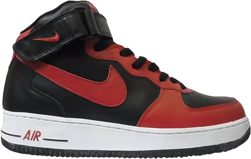  Nike Air Force 1 Mid &#039;Bred&#039;