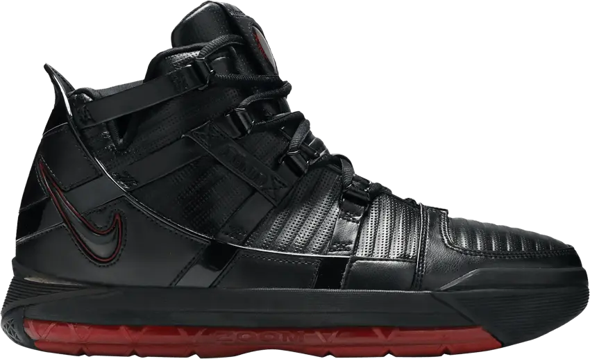  Nike LeBron 3 Black Crimson