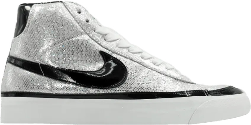  Nike X-Girl x Bearbrick x Wmns Blazer Mid &#039;09 Premium &#039;Metallic Silver&#039;