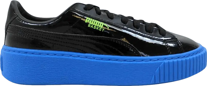  Puma Basket Platform Block Jr &#039;Black Plat Blue&#039;