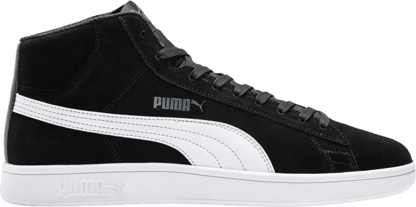  Puma Wmns Smash v2 Mid &#039;Black White&#039;