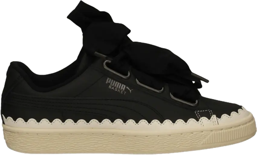  Puma Wmns Basket Heart Scallop &#039;Black&#039;