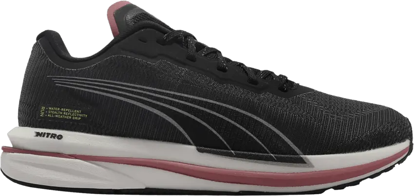 Puma Wmns Velocity Nitro WTR &#039;Black White Pink&#039;