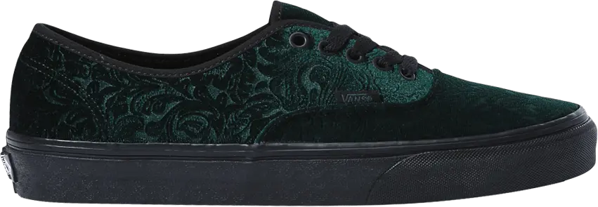  Vans Authentic &#039;Velvet - Jungle Green Black&#039;