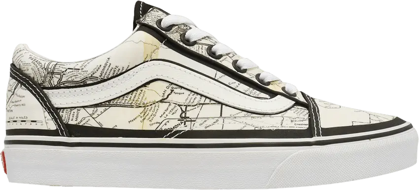  Vans MOCA x Old Skool &#039;Frances Stark Maps&#039;