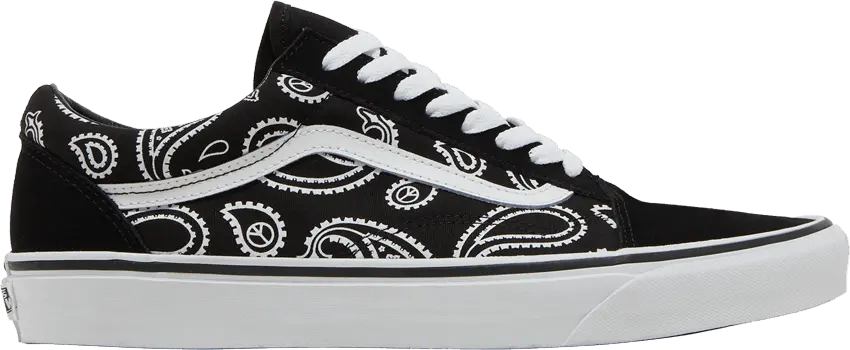  Vans Old Skool &#039;Peace Paisley - Black&#039;