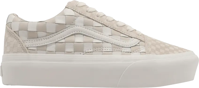  Vans Old Skool Platform &#039;Woven - Blanc De Blanc&#039;