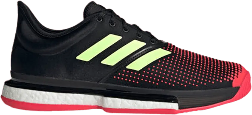 Adidas SoleCourt &#039;Black Yellow Red&#039;