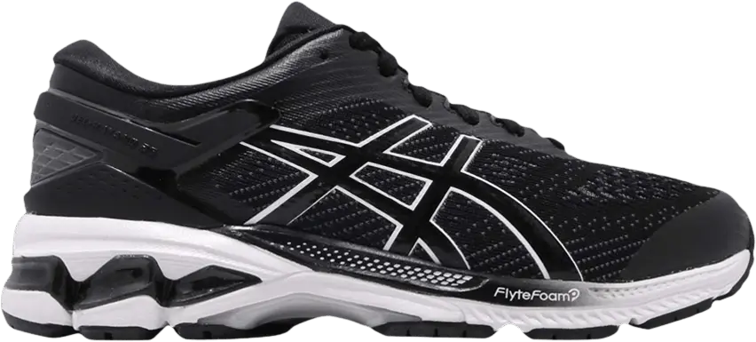  Asics Wmns Gel Kayano 26 Wide &#039;Black White&#039;