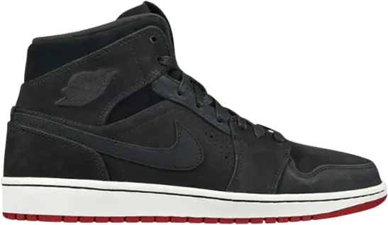  Air Jordan 1 Mid Nouveau &#039;Black Red&#039;