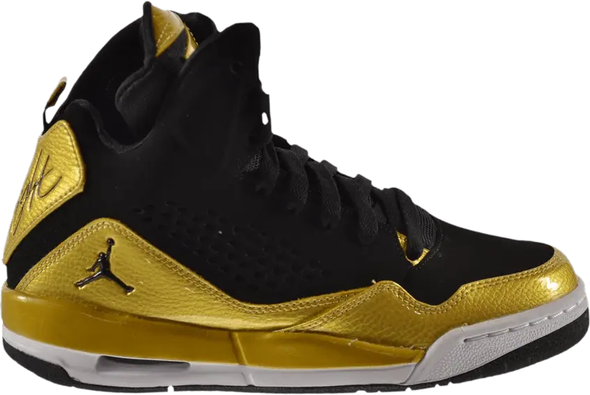  Jordan SC-3 GS &#039;Black Metallic Gold&#039;