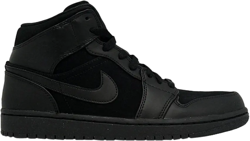  Air Jordan 1 Phat Mid &#039;Triple Black&#039;