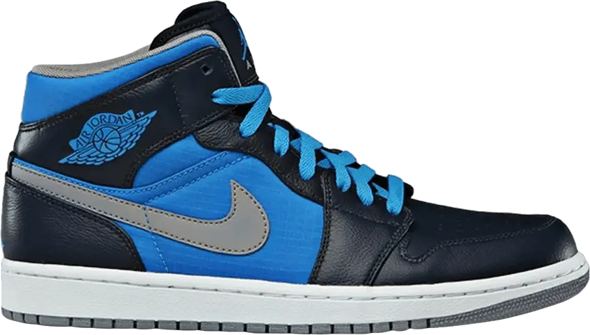  Air Jordan 1 Phat Mid &#039;Obsidian Photo Blue&#039;