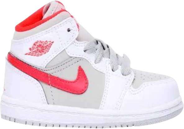  Air Jordan 1 Phat TD &#039;White Crimson Grey&#039;