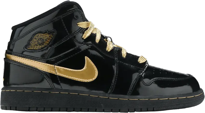  Air Jordan 1 Phat GS &#039;Black Metallic Gold&#039;