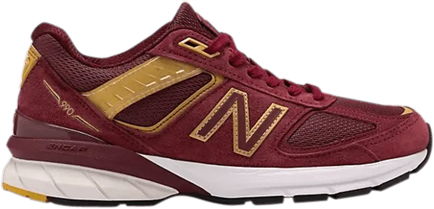  New Balance Wmns 990v5 Made in USA &#039;Burgundy Gold &#039;