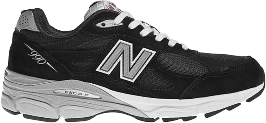 New Balance Wmns 990v3 Made In USA Wide &#039;Black White&#039;