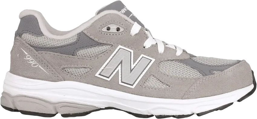  New Balance 990v3 Big Kid &#039;Grey&#039;