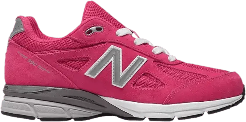  New Balance 990v4 Kid &#039;Pink Silver&#039;