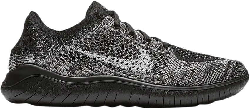  Nike Wmns Free RN Flyknit 2018 &#039;Moon Particle Black&#039;