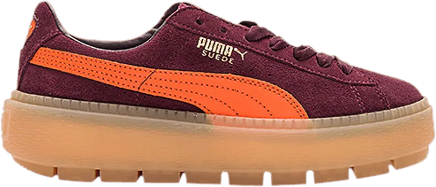  Puma Wmns Suede Platform Trace &#039;Winetasting Flame&#039;