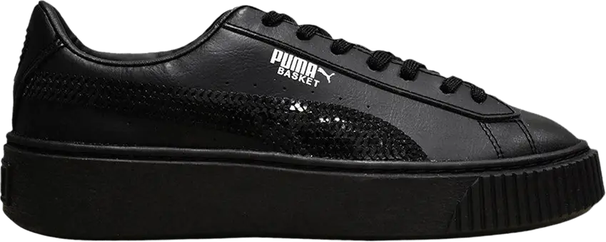  Puma Basket Platform Bling Jr &#039;Black&#039;
