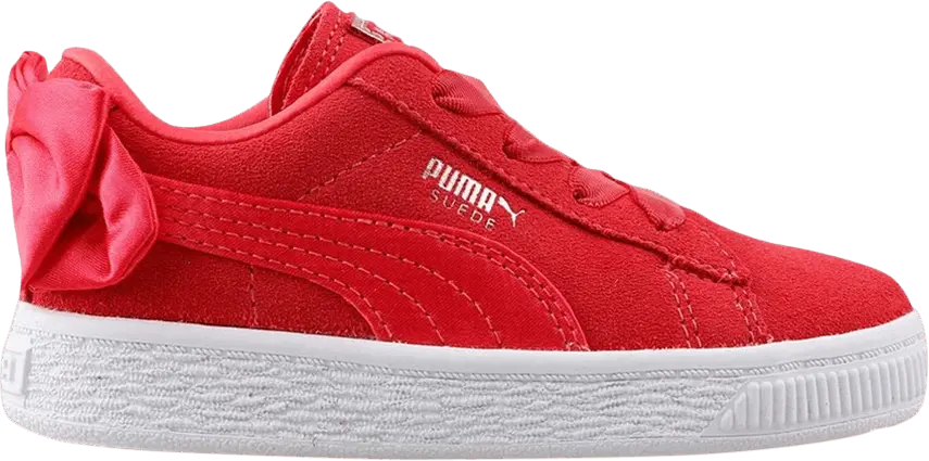  Puma Suede Bow AC Infant &#039;Paradise Pink&#039;