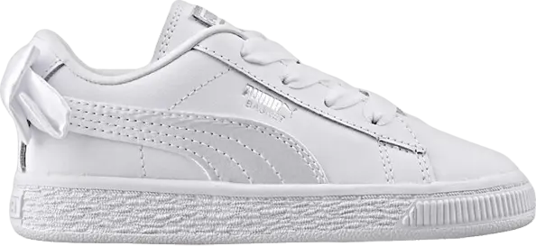  Puma Basket Bow AC Toddler &#039;White&#039;