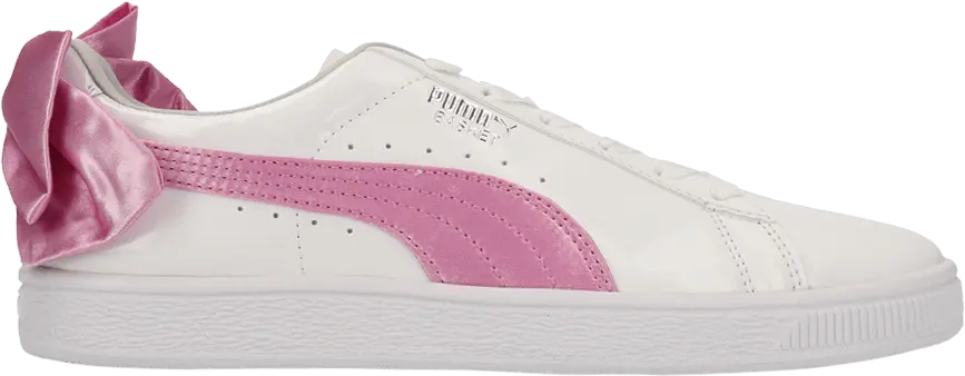  Puma Basket Bow Patent Jr &#039;White Orchid&#039;