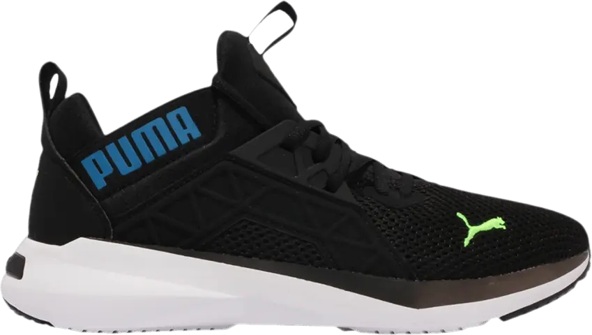  Puma Softride Enzo NXT Fade &#039;Black Green Future Blue&#039;